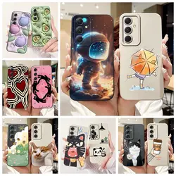 For Samsung Galaxy A54 5G Case A14 A24 A34 Fashion Astronaut Cartoon Cover Soft TPU Phone Case For Samsung A14 A 24 34 54 Fundas
