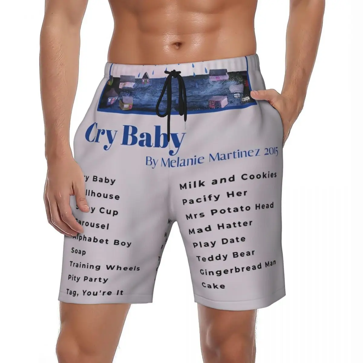 

Купальники Melanies Singer Cry Baby Board шорты летние Martinez музыкальный альбом пляжные шорты мужские быстросохнущие плавки