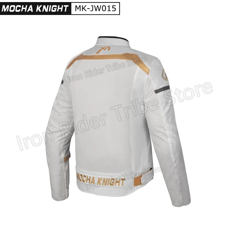 Mocha Knight MK-JW015 CE Motorcycle Riding Jacket Waterproof Drop Proof Breathable Spring Summer Autumn Unisex Traje Moto