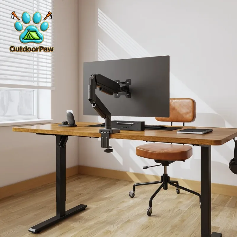Heavy Duty Gas Spring Monitor Arm Stand Desktop Mount for LCD 10