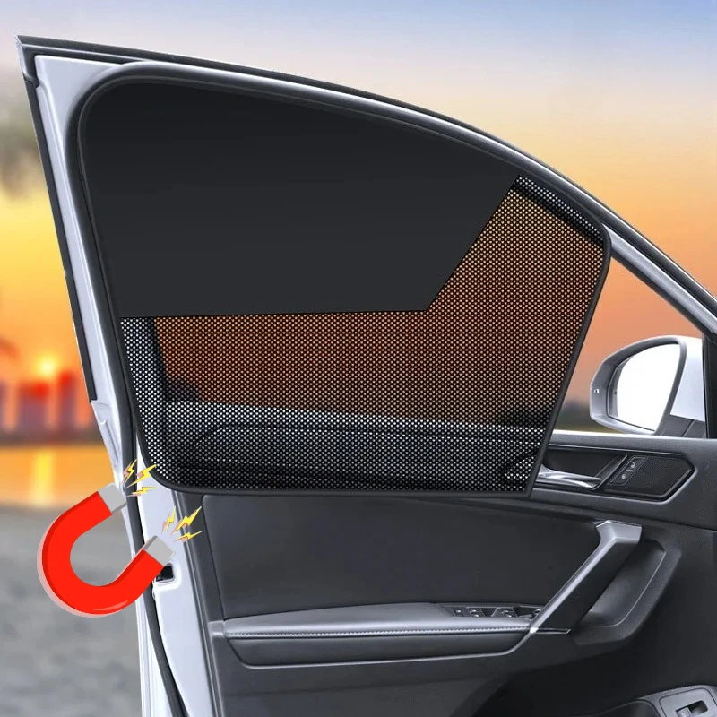 Protetor Solar Magnético para Janela de Carro, Cortina para Bebê, Sombrinha para Janela Frontal e Lateral, Proteção UV Automotiva