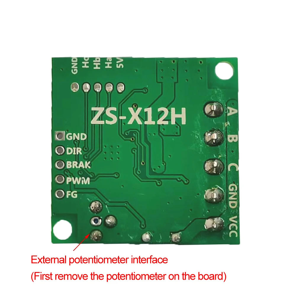 DC6-28V ZS-X12H 0-100W Brushless Motor Speed Controller With Hall BLDC Driver Board Module With Cable Power Supply Accessories