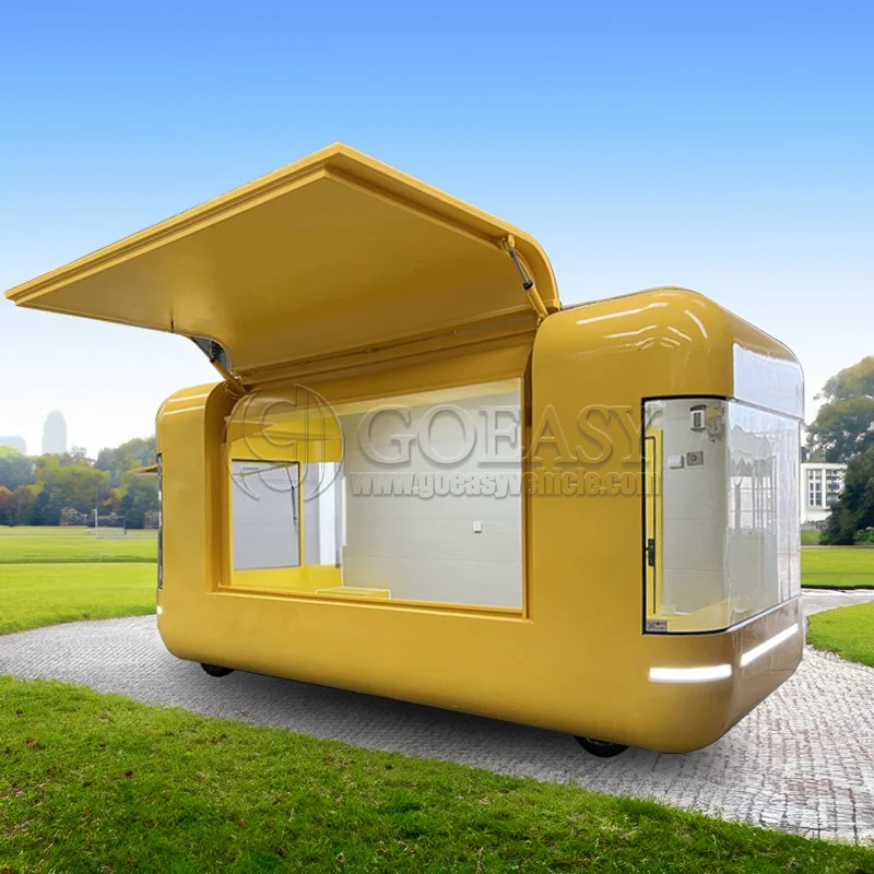 Mobile Food Kiosk Hot Dog Stand Concession Trailer Ice Cream Trucks Taco Cart Sweet Corn Shop Small Fast Food Trailer view 2