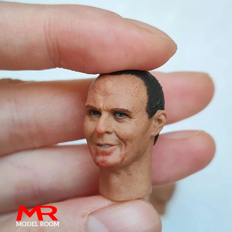 1/12 Scale Anthony Hopkins Head Sculpt Carving Model Fit 6'' Male Soldier Action Figure Body Dolls