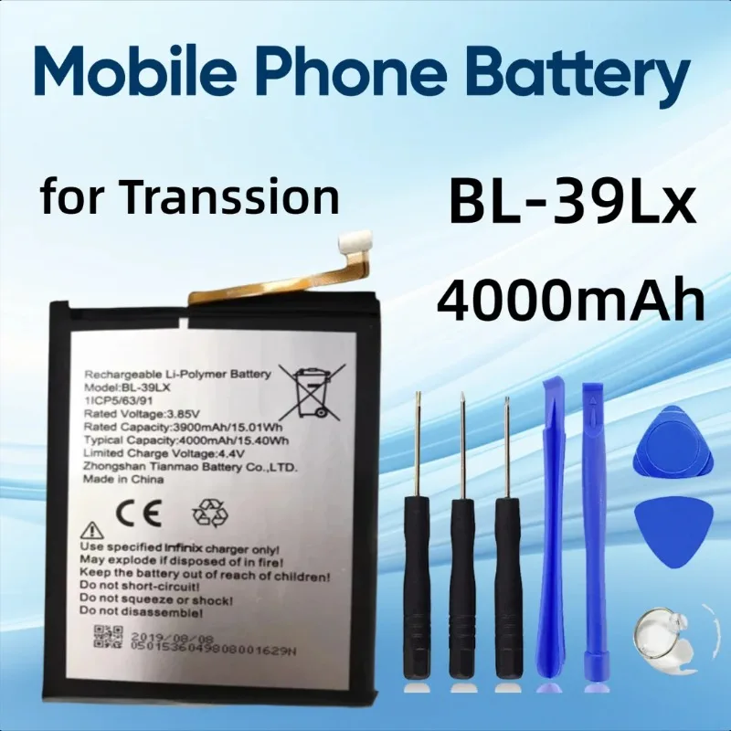

4000 мАч, новинка для Transsion Infinix HOT S3 Hot 6, аккумулятор для мобильного телефона BL-39Lx