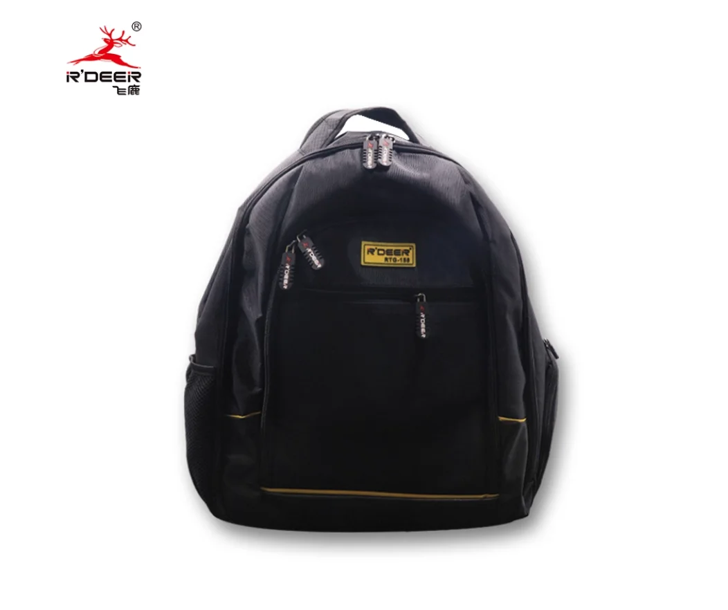 

R'DEER tool Multi-functional Double Shoulder Bag Double layer Oxford PVC composite material Waterproof thickening tool kit