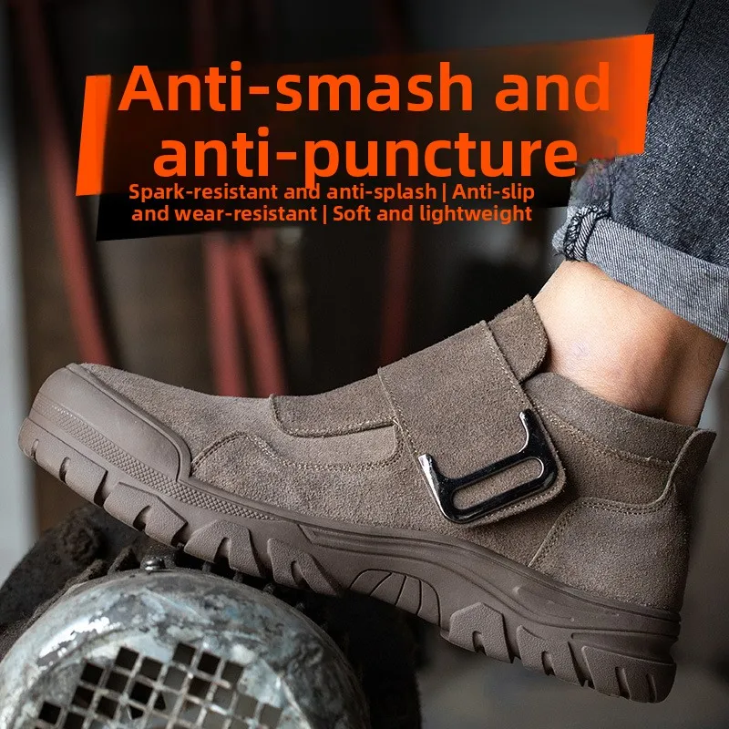 

Labor insurance shoes men's anti-smashing and anti-piercing electric welding shoes anti-scalding construction site safety shoes