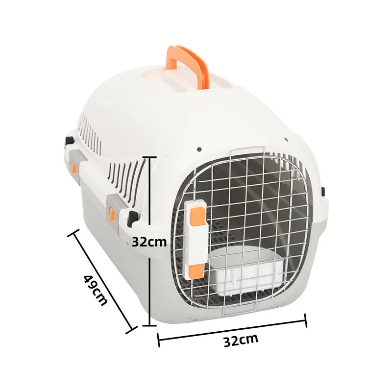 Hot Selling Custom Eco-Friendly Cat Bag Carrier Metal Door Air Permeable Pet Transport Box Travel Pet Cages