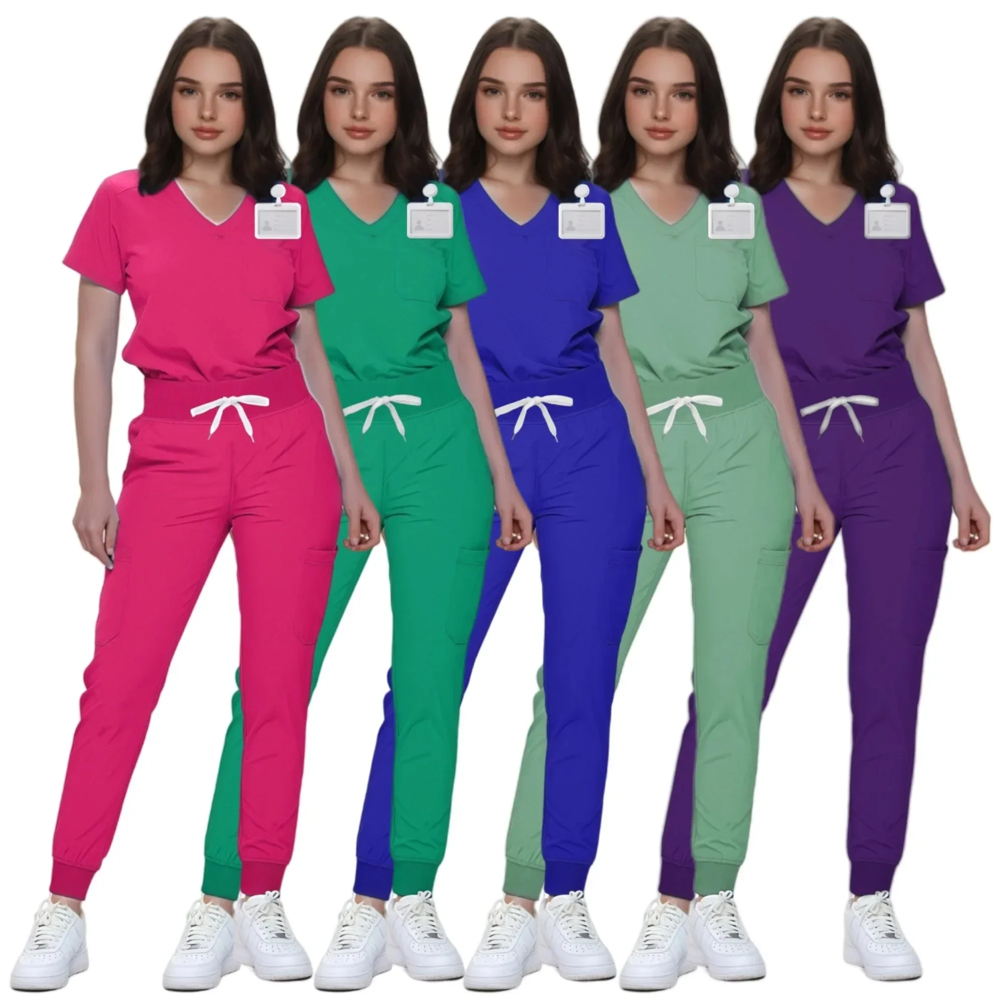 

Kecolife Surgical Uniforms Women Nursing Sets Articles Medical Uniform Hospital Clinical Scrubs Top Pant Beauty Salon Work Suits