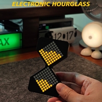 New Digital Hourglass Timers LED Electronic Hourglass Night Light Cyber Style Home Decoration Birthday Christmas Gift
