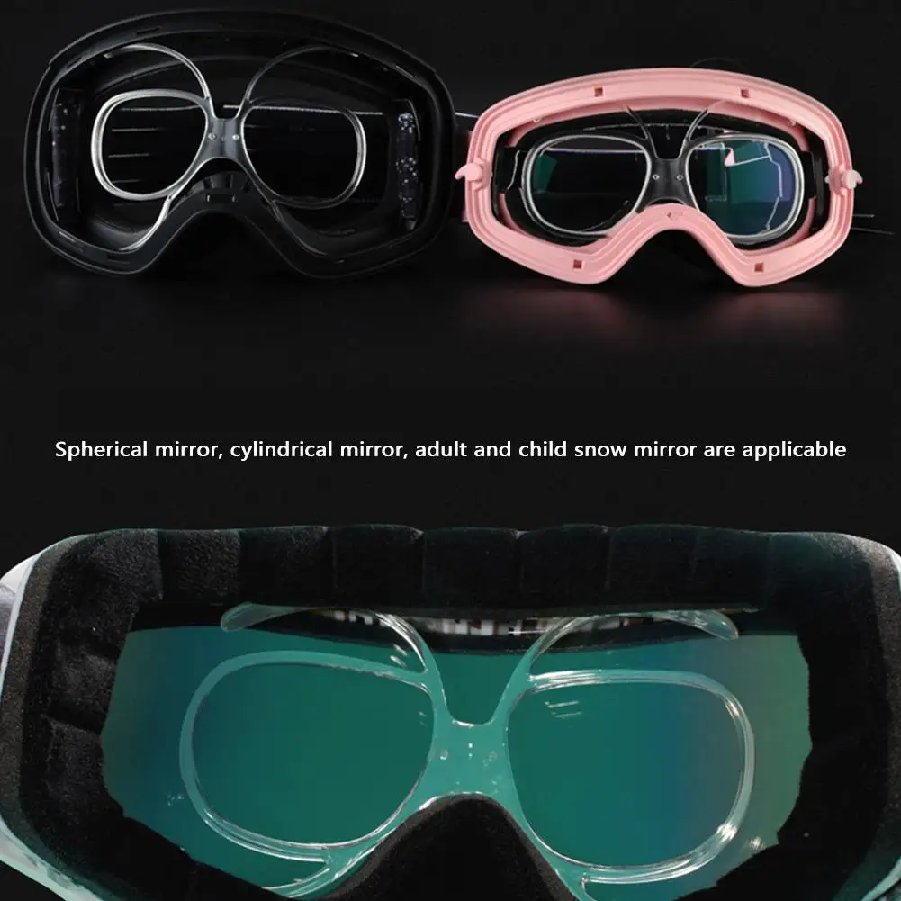 Outdoor Sport Ski Goggles Adaptor Insert Optical Myopia Frame Tr90 Snowboard Glasses Frame Universal Flexible Bendable Size L1j5