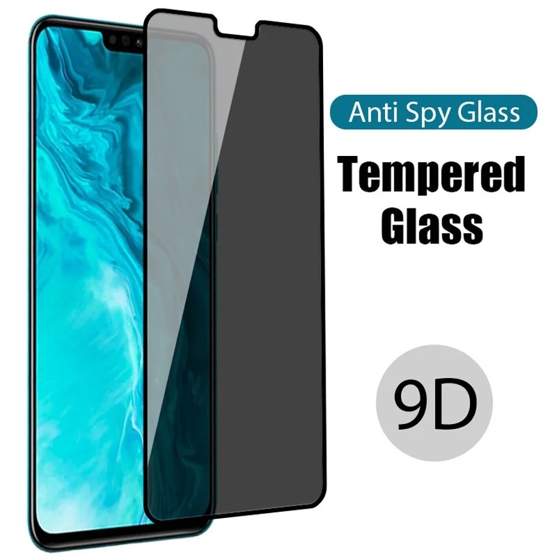 Full Cover Tempered Glass for Huawei Y9S Y7P Y8P Private Glass for Huawei Nova 5T P Smart 2019 S Z Anti-Spy Screen Protector