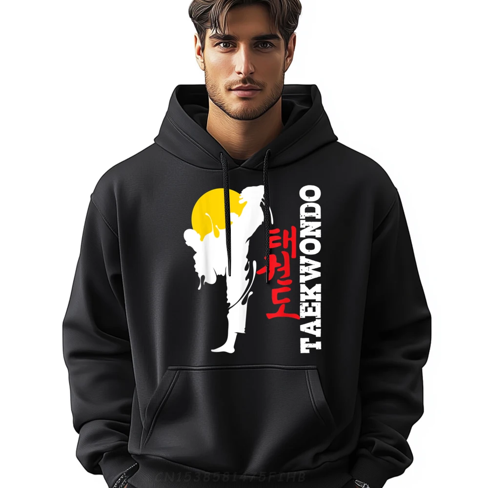 

Taekwondo Korean Mixed Martial Arts Classic Long Sleeve Graphic Hoodies Round Collar Woman Sweatshirt Cool Hoodies Autumn