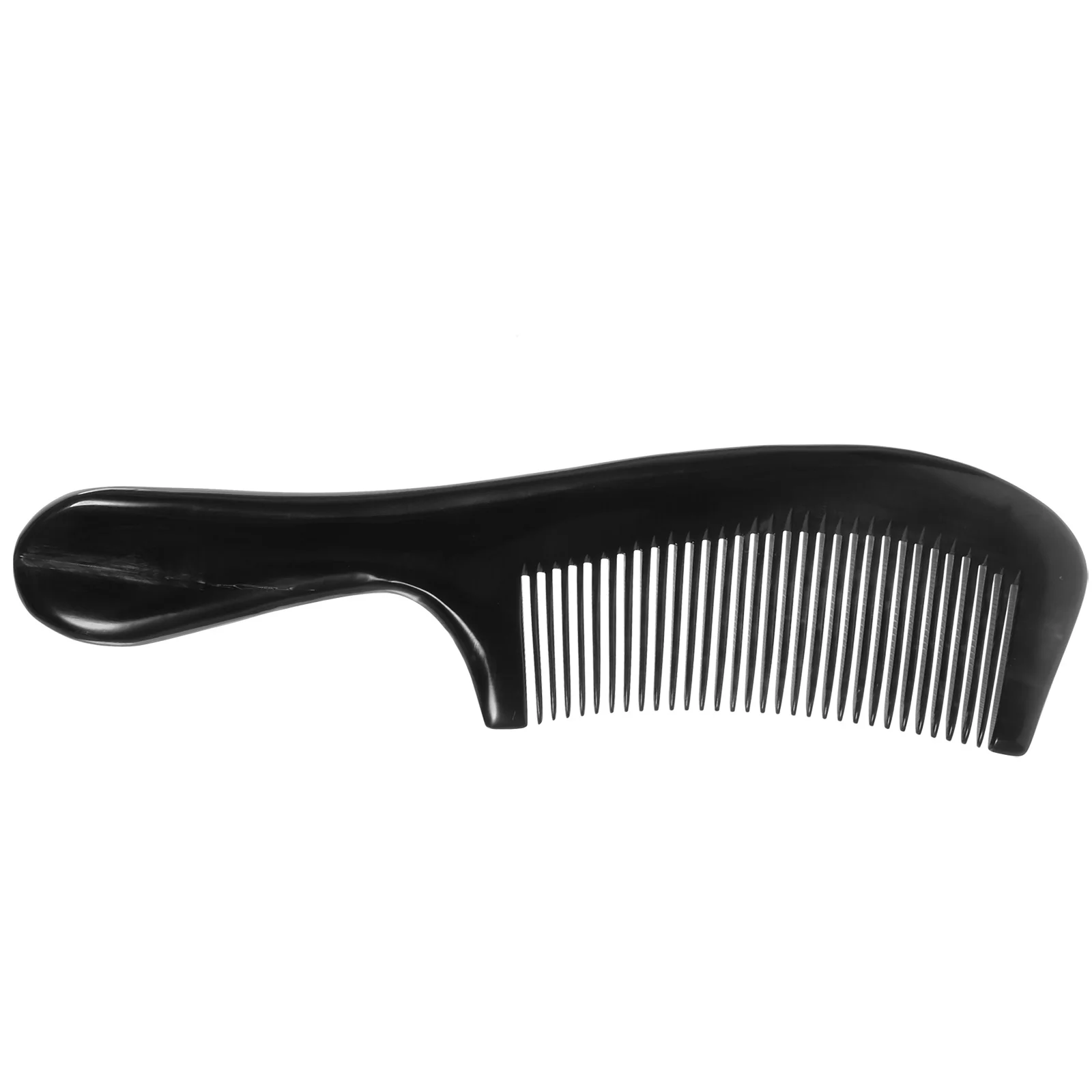 Black Buffalo Horn Comb Hair Stylish Combs for Men Massage Home Horns Natural Ox Women's