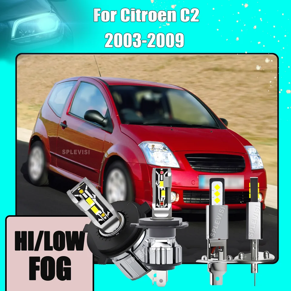 

Intelligent temperature control protection LED Headlight Foglight Best Seller For Citroen C2 2003 2004 2005 2006 2007 2008 2009