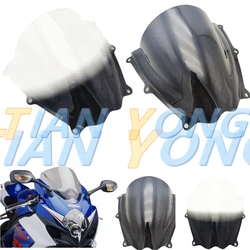 Motorcycle Accessories ABS Smoke Black Double Bubble Windscreen Windshield Wind Deflector For GSXR1000 GSXR 1000 K7 2007 2008