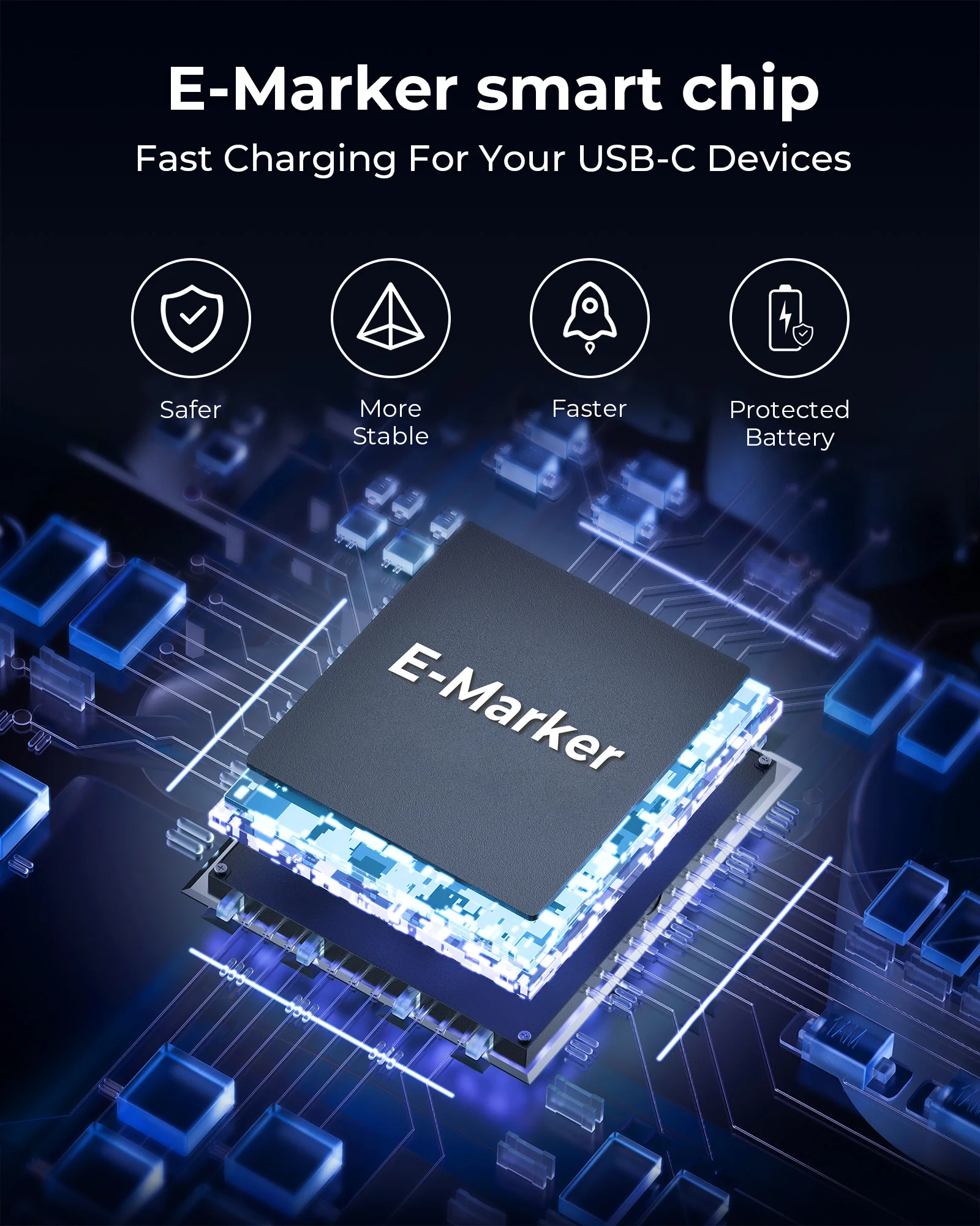 VOLTME 100 واط USB نوع C إلى USB C كابل لماك بوك باد سامسونج Xiaomi PD شحن سريع شاحن الحبل 5A E-ماركر رقاقة سريع USB C #4