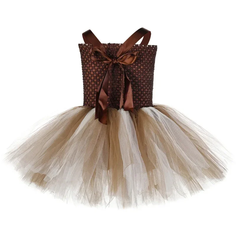 Custom Girls giraffe tutu dress set kids Halloween costume zoo animal outfit toddler Baby Girl Fancy birthday party dresses ZML