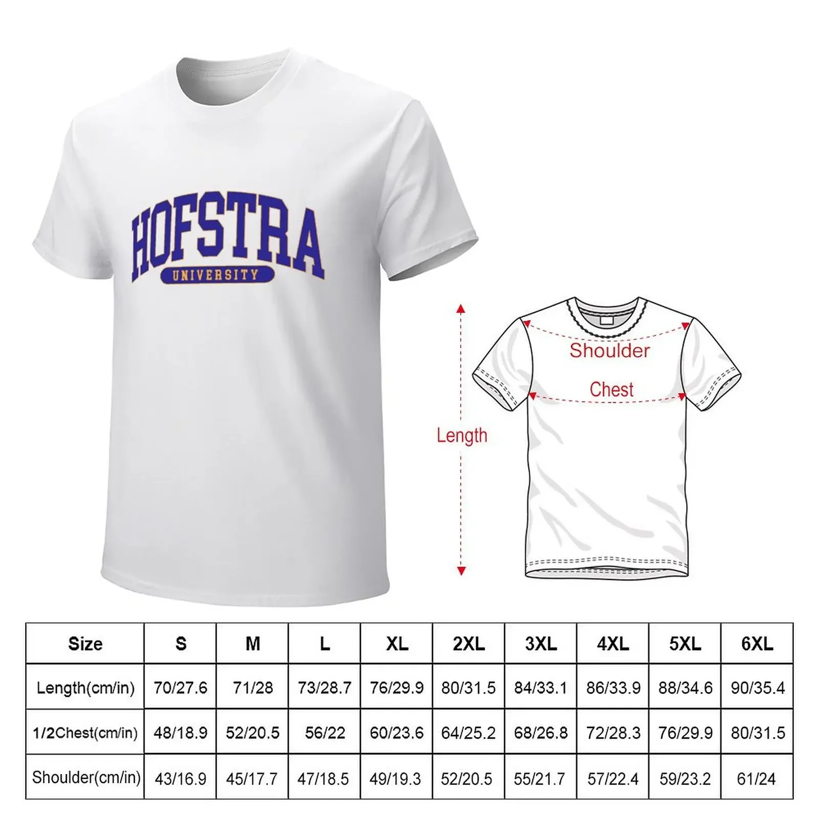 hofstra - college font curved T-shirt vintage vintage clothes plus size tops mens workout shirts