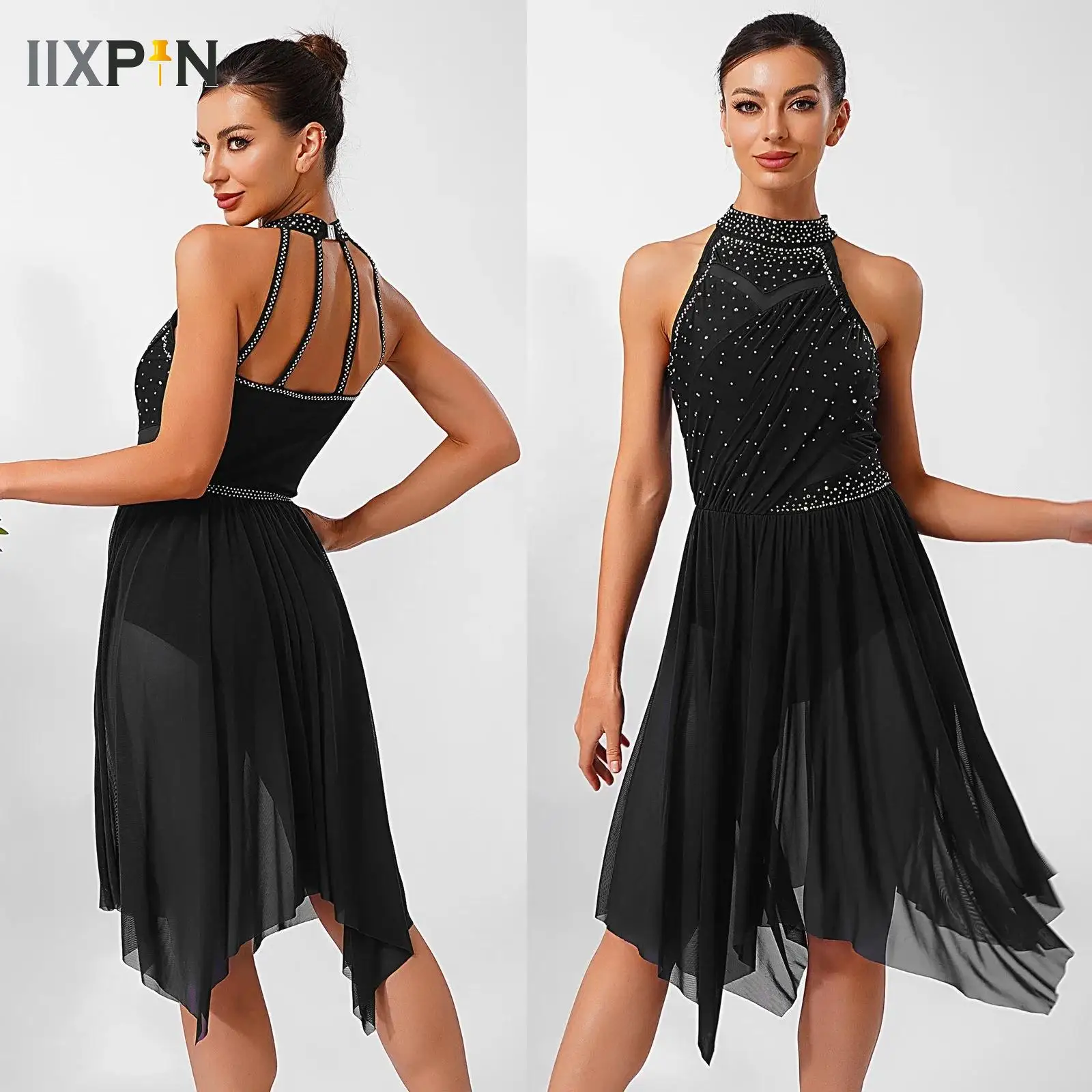 

Women's Praise Dance Dress Sleeveless Loose Fit Full Length Liturgical Ballet Lyrical Dancewear Modern Performance Costume