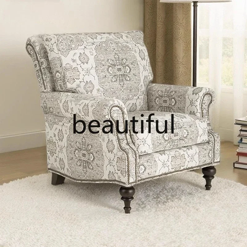 

X Leisure sofa, fabric sofa, living room home, chair high-end recliner single seat