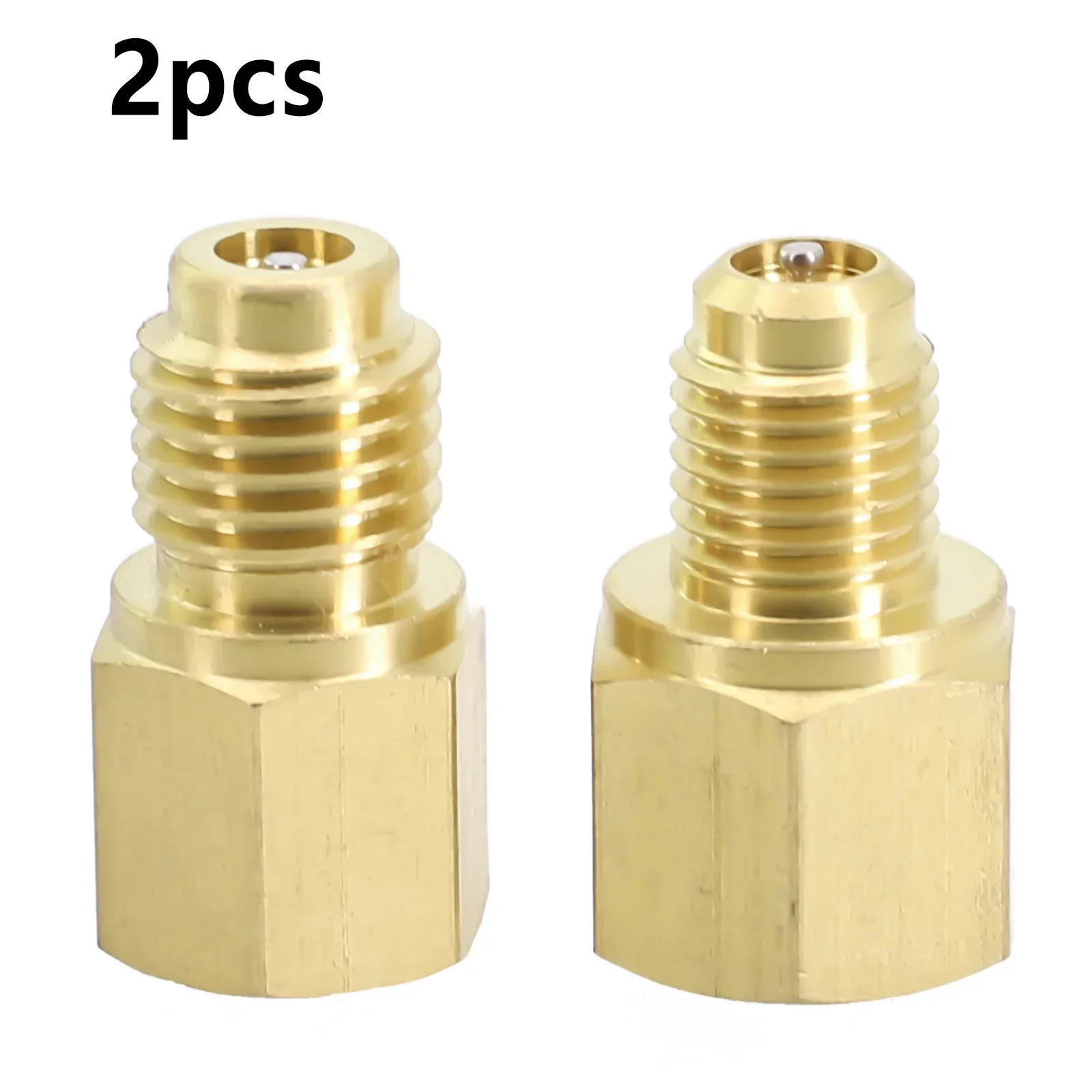 2pcs Adapter Valve Kits Vacuum Pumps 1/2 Acme Male 1/4 Female Flare Connection Accessories Fuel Tanks HVAC Tools Parts