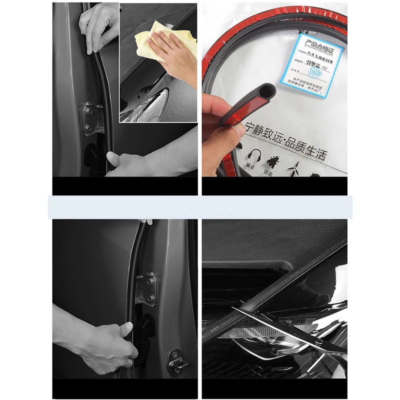 For GEELY Monjaro KX11 XingyueL Sealing Strip Whole Door Cover Noise Reduction Sound Insulation and Dust-proof Rubber Strip