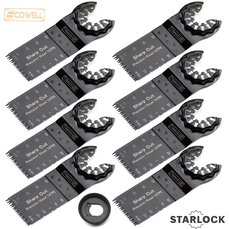 Cuchillas de sierra multiherramienta oscilantes para corte de madera con dientes japoneses, para sistema de bloqueo de estrellas, herramientas eléctricas Multimaster, herramienta renovadora