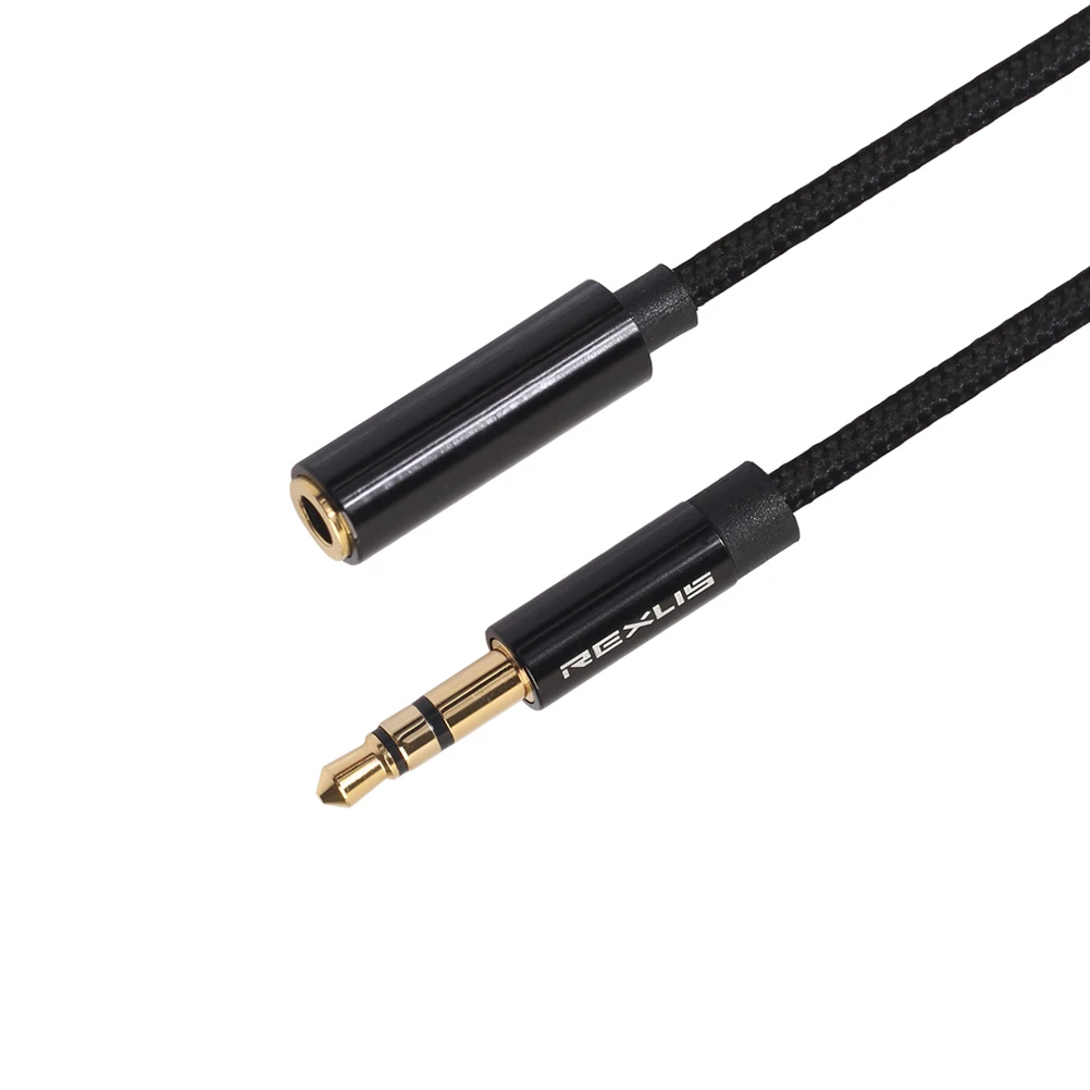 

3 .5mm Headphone Extension Cord Wide Compatibility Cable Aux Aluminum Alloy Male-to-female Line Stereo Audio