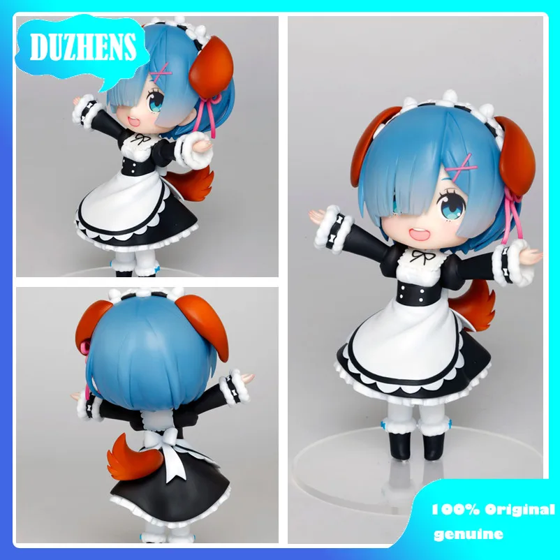 

TAITO Original:Doll Crystal Re:Zero REM Kawaii maid 14cm PVC Action Figure Anime Figure Model Toys Figure Collection Doll Gift