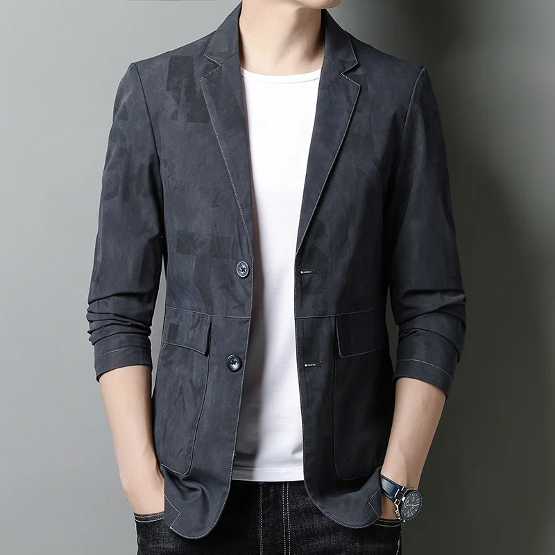 new 2022 suit men's business casual wool Korean version of the slim fashion suit jacket autumn