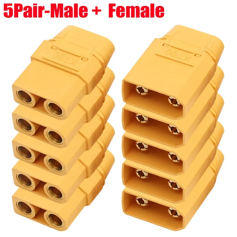 XT90 Plug Male Female Connector Adapter with Sheath XT-90 Welding Terminal for RC Lipo Drone Wire Cable Connector Power Plugs