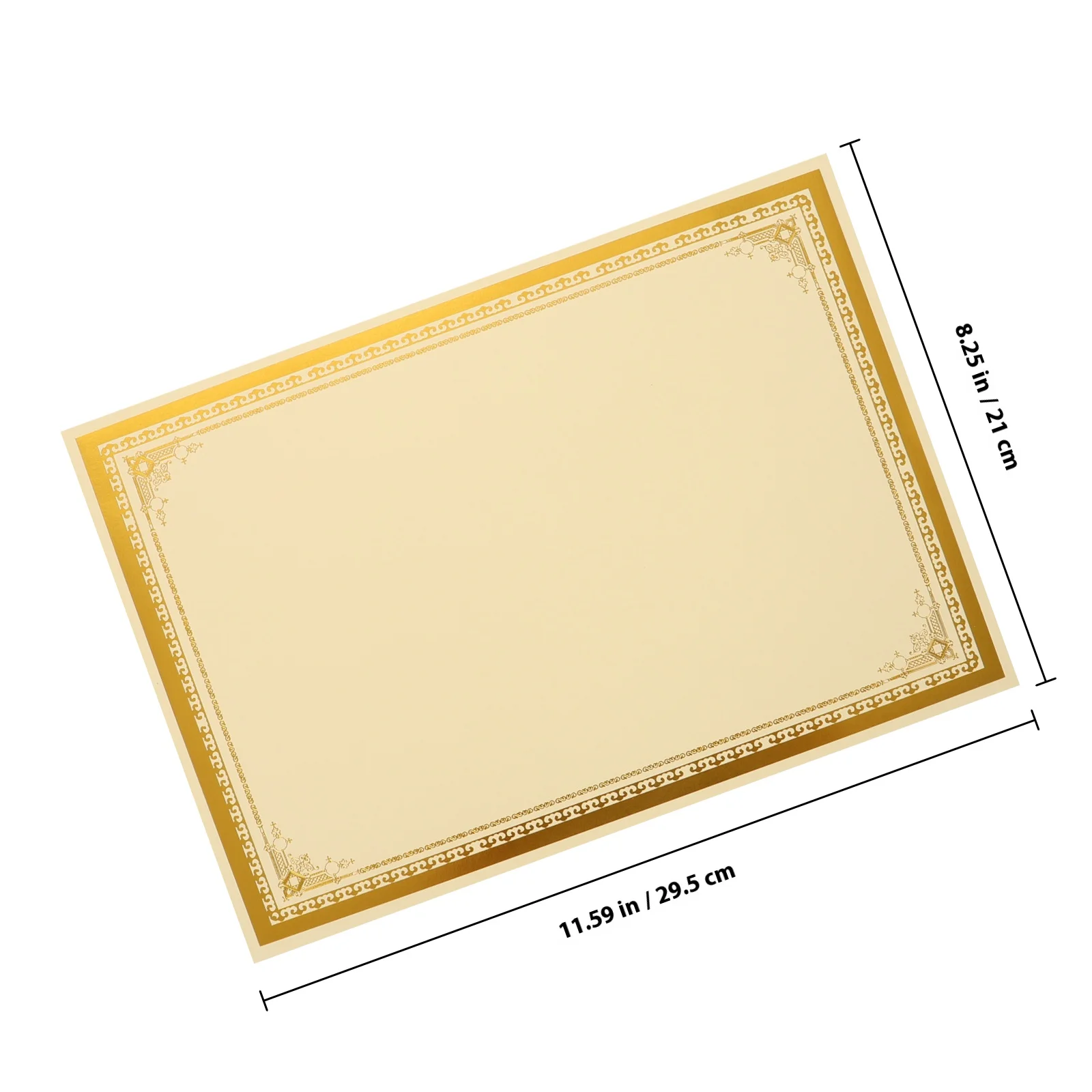 30개 증서 삽입 용지 A4 250G 금박 무지 졸업장 시상서 자원봉사자 인정장 학교용