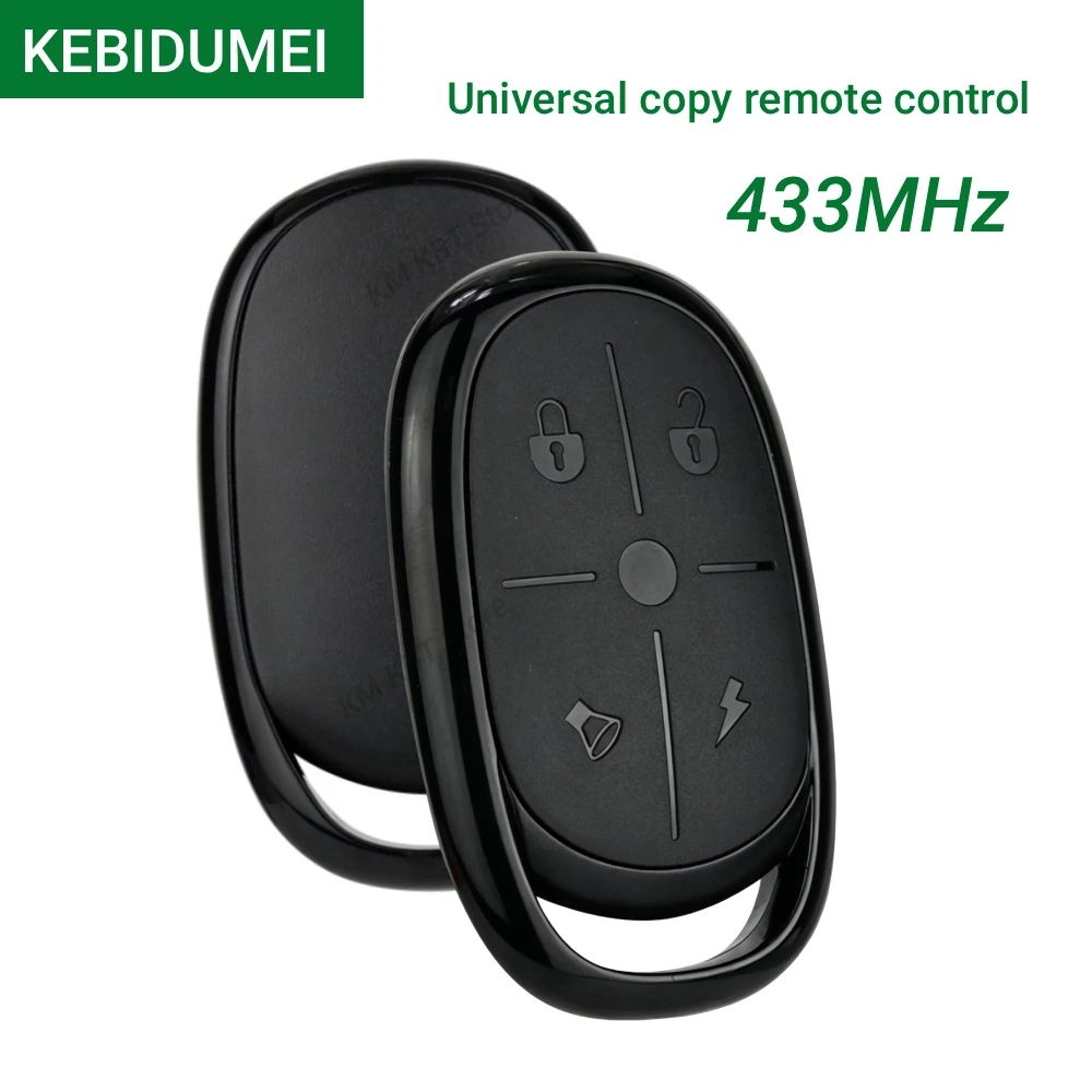 

KEBIDUMEI 433MHz Four Key Copy Remote Control for Electric Garage Access Electric Lane Gate Battery Powered Self Copy Remote