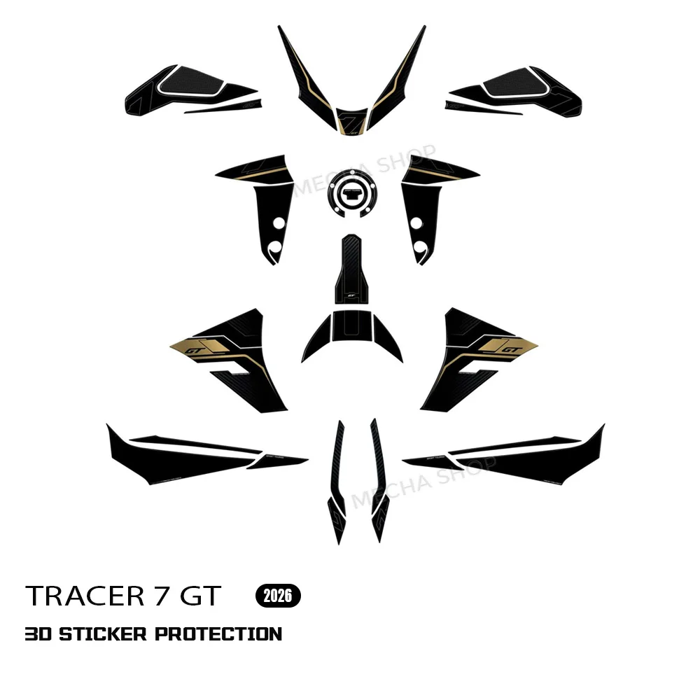 

Наклейка-протектор на бак для мотоцикла Tracer 7GT, 3D эпоксидные наклейки, аксессуары для мотоциклов Tracer 7 GT 2026