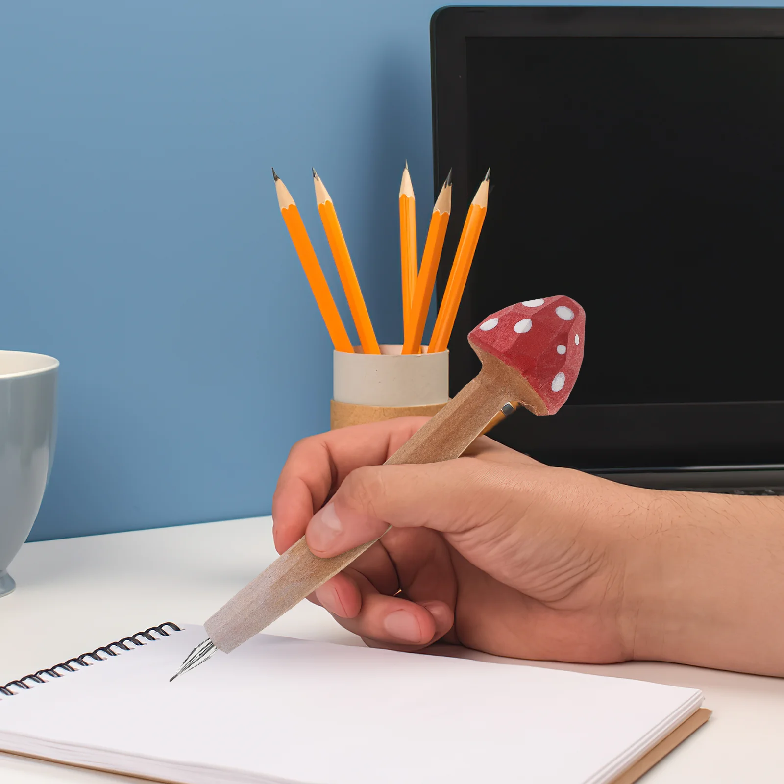 Wooden Engraving Pen Funny Pens for Kids Writing Fountain Ballpoint Note Taking