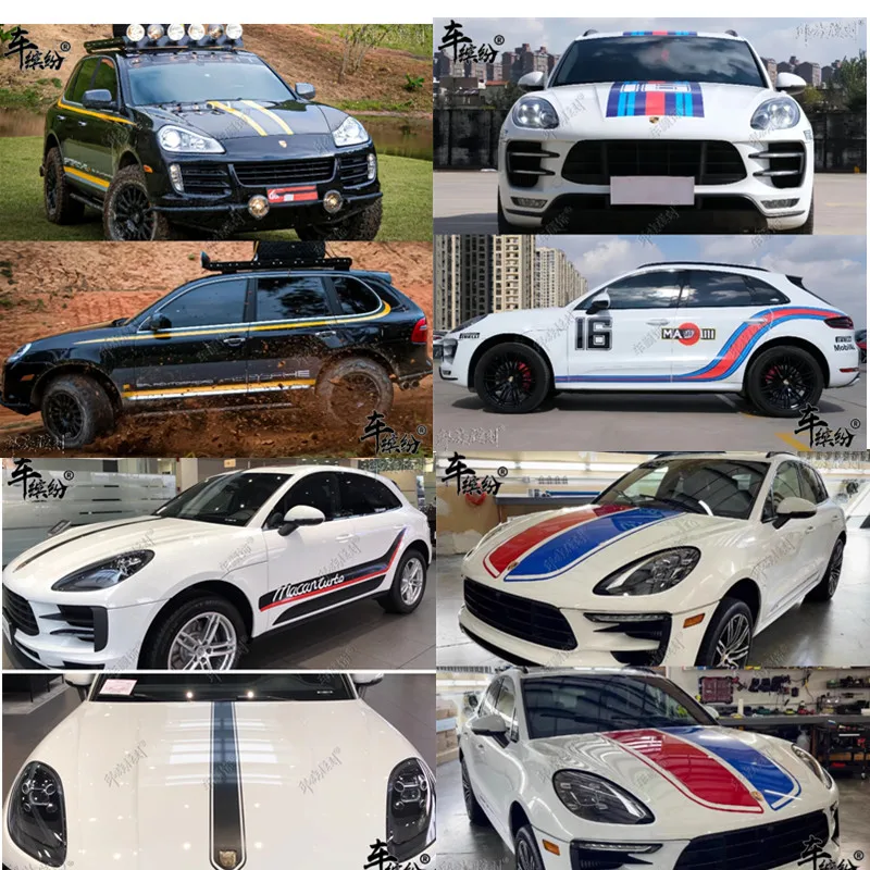 

Car Vinyl Stickers FOR Porsche Cayenne GTS body appearance sporty fashionable professional decal accessories