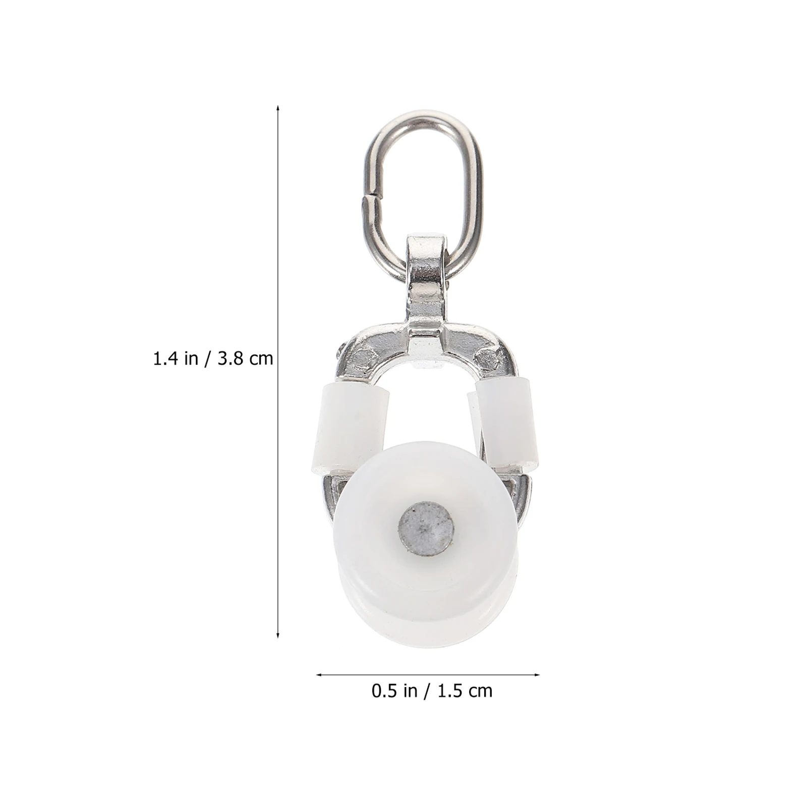 

20 pcs White Curtain Pulley Hook Track Runners Wheel Noise-Canceling Sliding Roller For Office Home Bedroom Closet