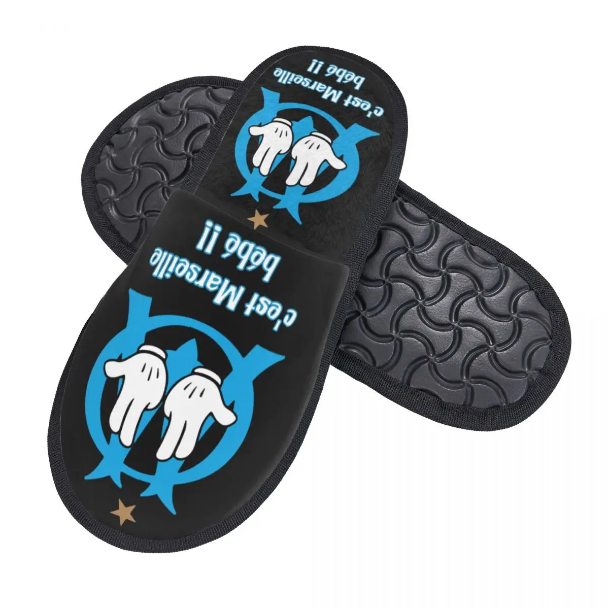 Musica rapper francese personalizzata JUL Pantofole in memory foam calde da donna Comode pantofole da casa calde