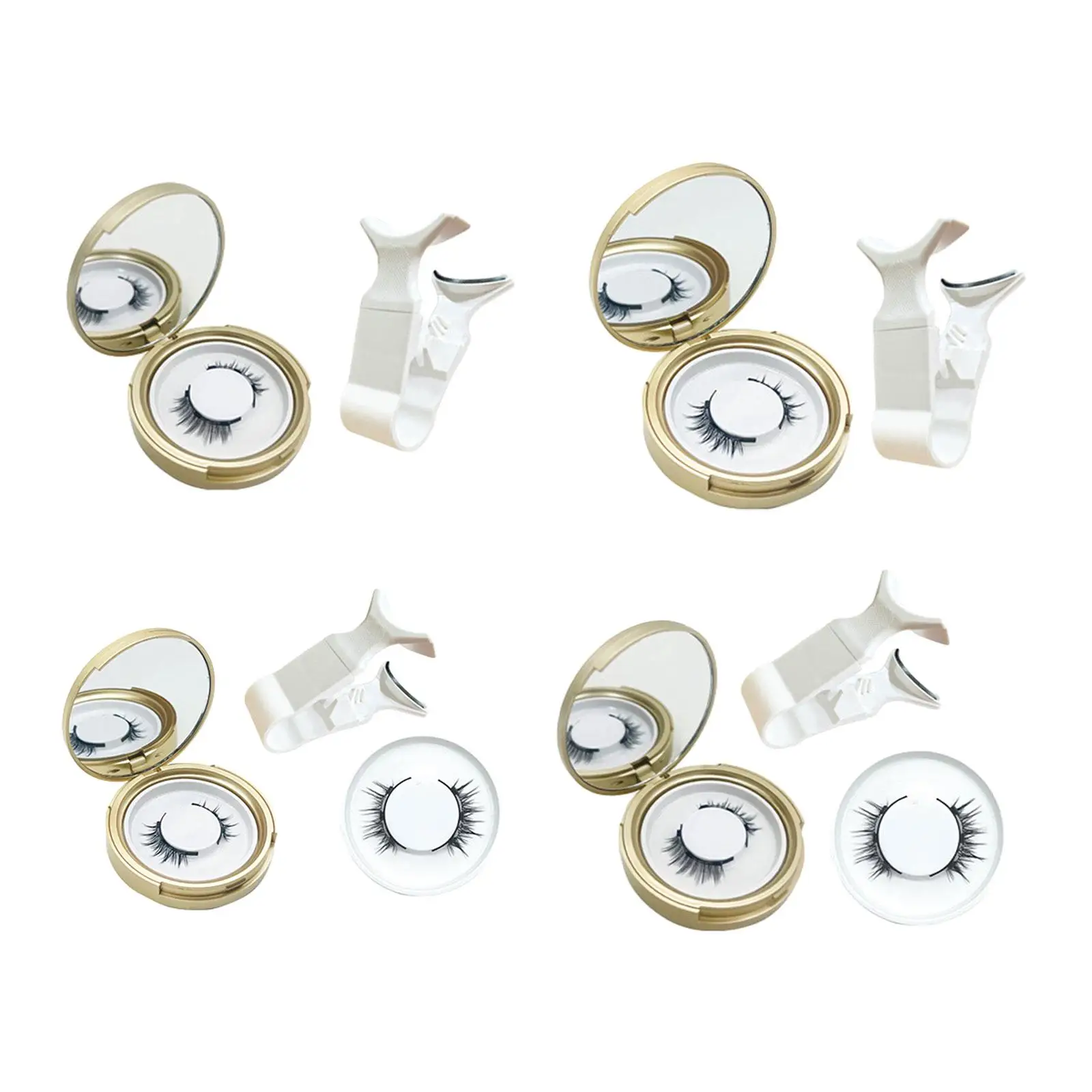 رموش مغناطيسية طبيعية ثلاثية الأبعاد للنساء ، ملقط مغناطيسي ، بكرة رموش ، مغناطيس للبنات والمهنيين والسفر