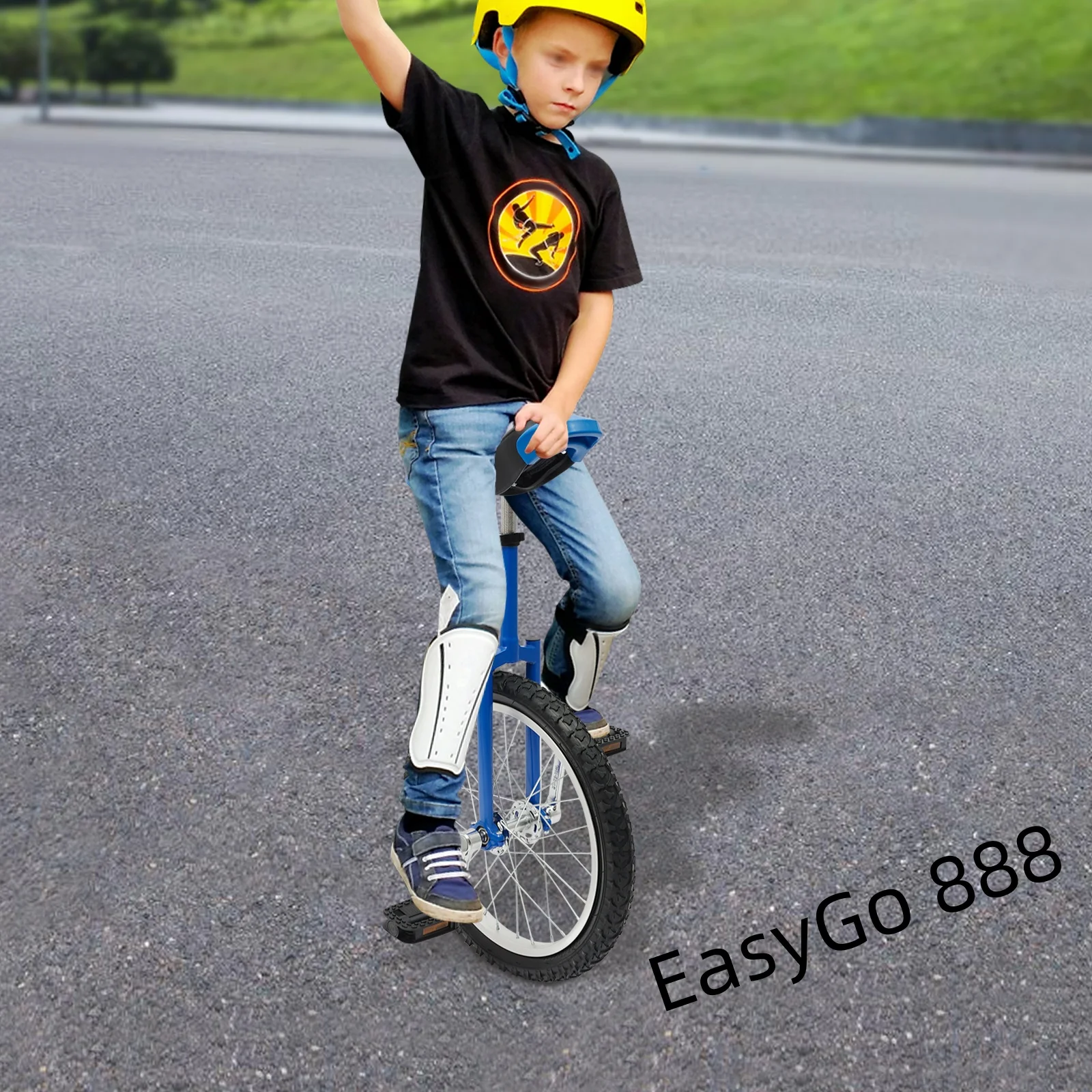 

18-дюймовый стальной одноколесный велосипед, регулируемое стандартное сиденье, утолщенный обод из алюминиевого сплава, детский велосипед для взрослых, балансировочный велотренажер