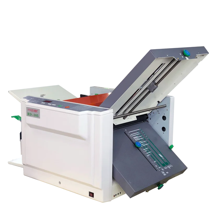 paper folding machine  digital paper cross folder paper leaflet folding machine with Adjustable  folding machine