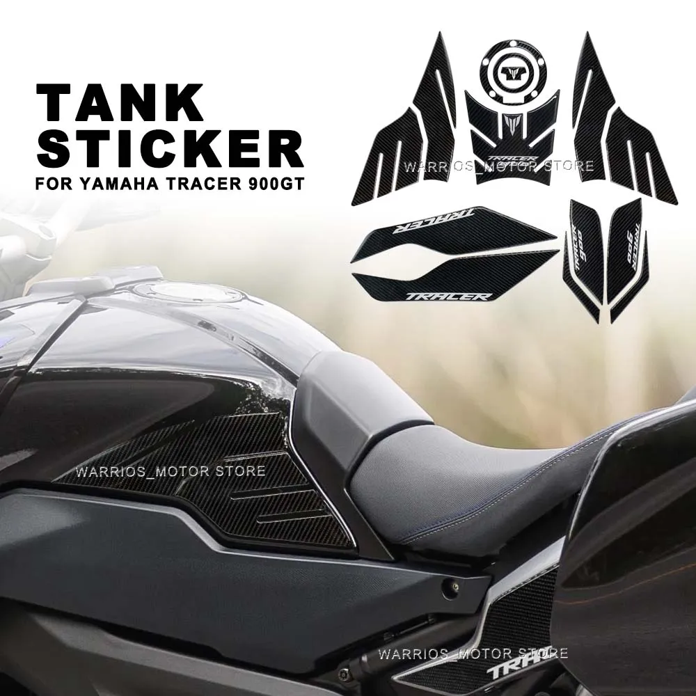 

Motorcycle 3D Carbon Fiber Fuel Tank Cover Pad Body Parts Protection Sticker For Yamaha TRACER 900 GT Tracer 900GT 2018-2020