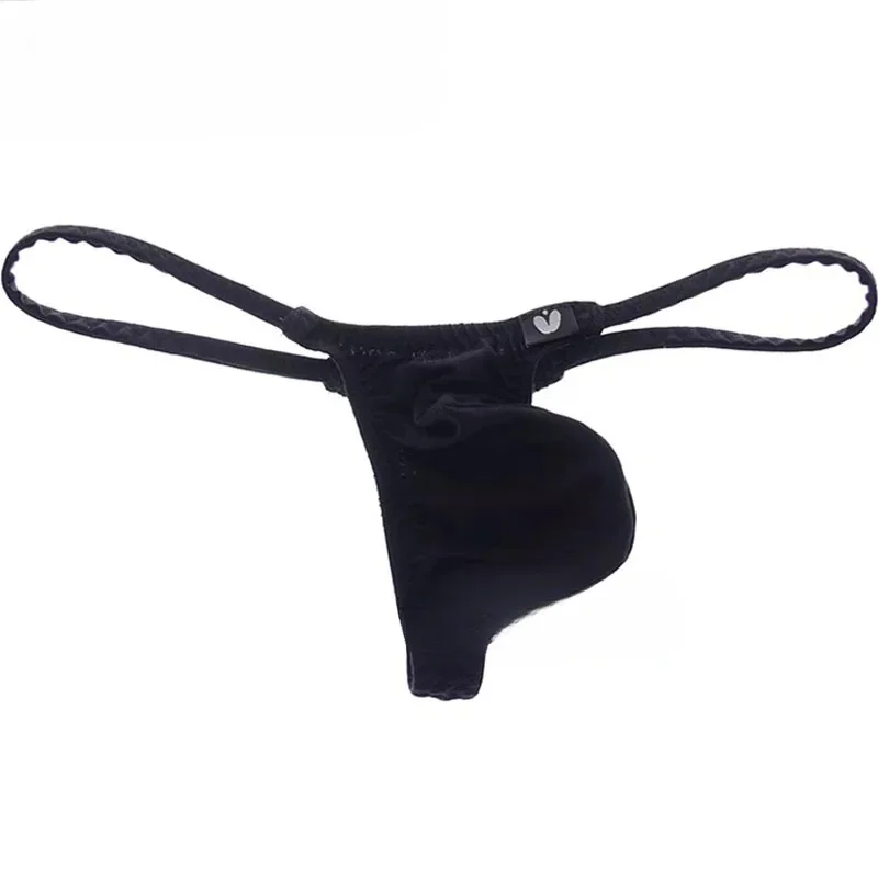 Men\'s Pouch Thong Low Waist T Pants Sexy Low Waist Men\'s Underwear Simple Mini Sissy Undies G-Strings & Thongs