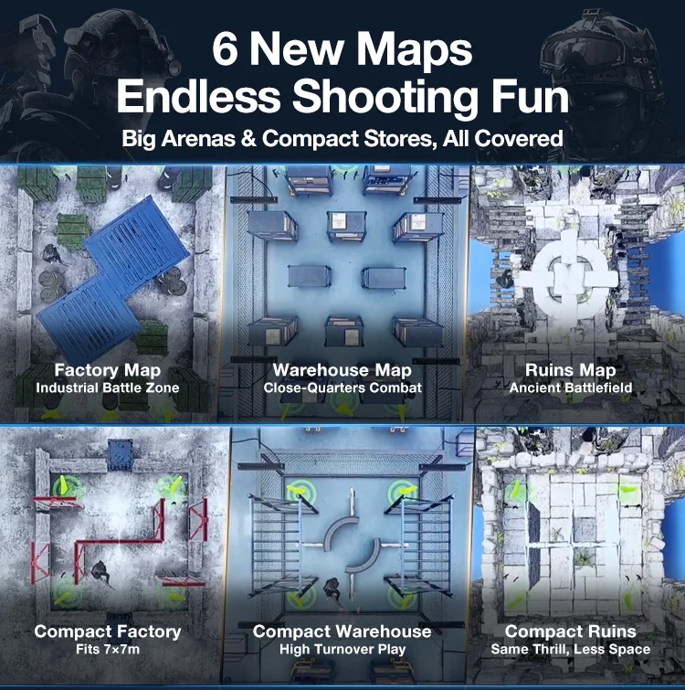 LEKE VR Free Roam Game Walking Platform 9d الواقع الافتراضي مركز اللعب الداخلي مساحة كبيرة متعددة اللاعبين أركيد الساحة #6