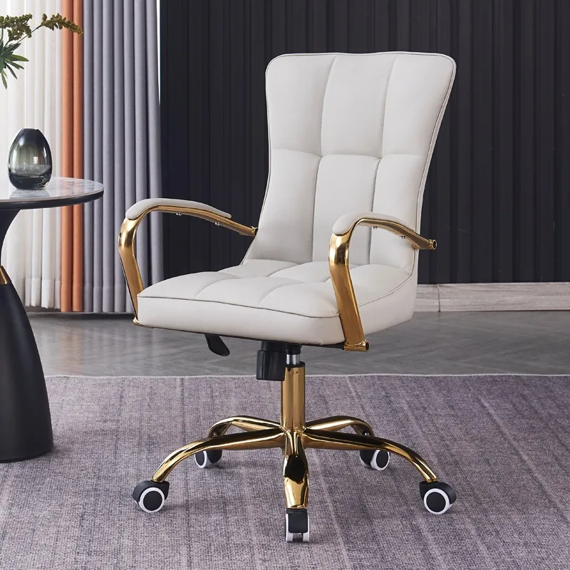 ws-Modern New Design Ergonomic Recliner Chair Executive Leather Office Chair Visitors Waiting Office High Quality Swivel Chair%
