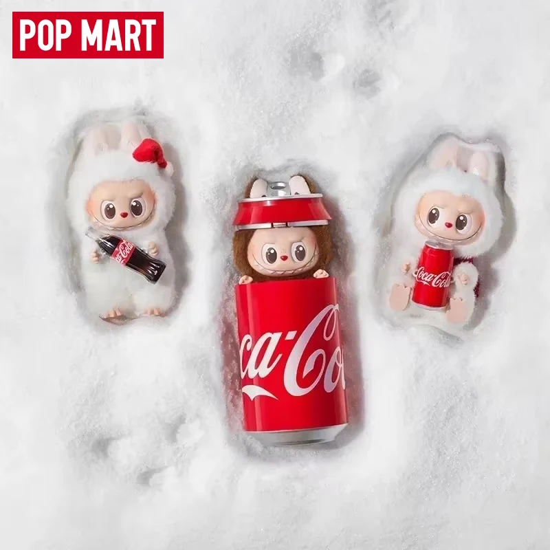 POP MART LABUBU THE MONSTERS COCA-COLA Serie Vinyl Face Blind Box Spielzeug Kawaii Anime Action Figure Überraschung Mystery Box Puppen