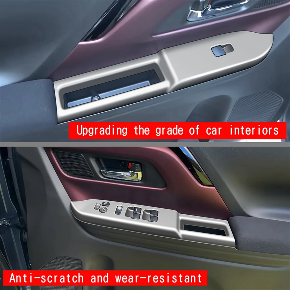 Autoruitglas Lifter Schakelpaneel Cover voor SPACIA/SPACIA Custom MK04 Serie 2024 RHD Zilver