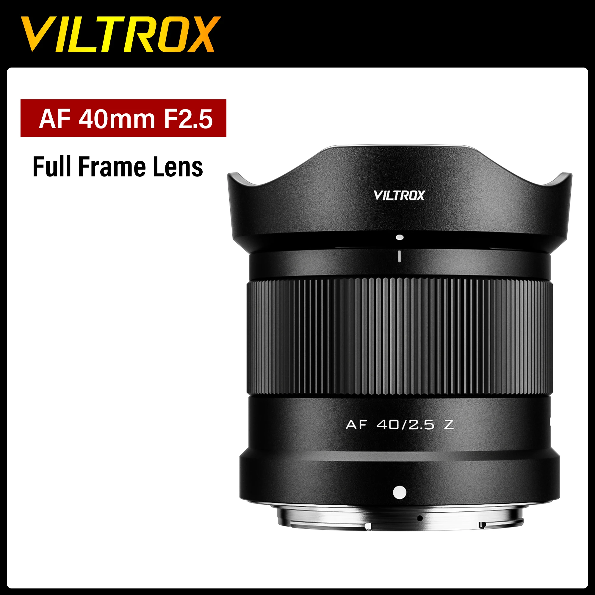 VILTROX 40mm F2.5 for Sony E Lens Nikon Z Lens Camera Lens Full Frame Auto Focus Portrait Vlog Lens For Nikon Zf Zfc Z6 Z7 Z8