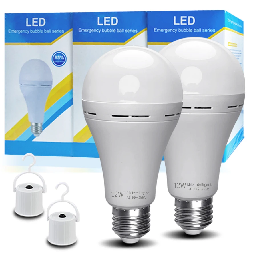 

LED Rechargeable Light Bulb High Brightness 7W 9W 12W 15W Emergency LED Lamp Bulbs for Outdoor Camping Home Power Failure Porch